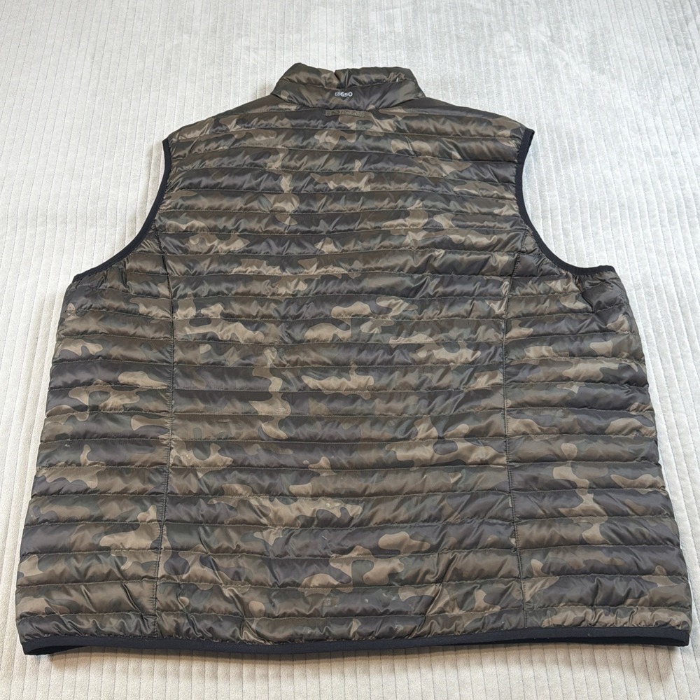 Eddie Bauer Vest Men 2XL Green Camo EB650 Down Insulated Full Zip Puffer Outdoor - Picture 6 of 9